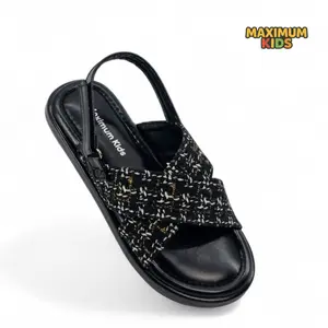 Sandal Anak Perempuan Ukuran 31 32 33 34 35 Tali Gesper Velcro Fashion Korean - Maximum Kids Alisa