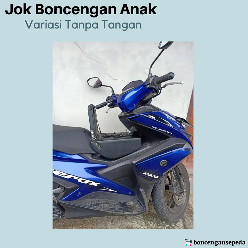 Jok kursi Boncengan Anak Sandaran Utk motor NMAX PCX AEROX Jupiter MX Variasi Tanpa Tangan 2