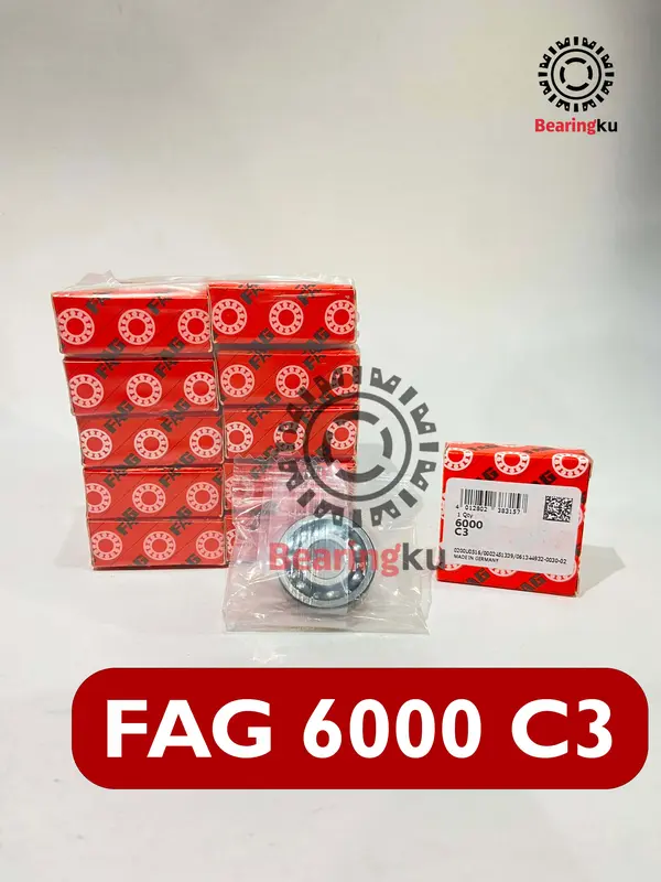 Ball Bearing FAG 6000/C3 6000 C3 Original 10x26x8 0