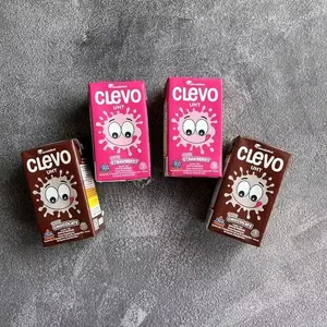 Clevo Susu Clevo UHT Coklat & Strawberry Isi 5pcs Minuman Susu Enak Dan Sehat