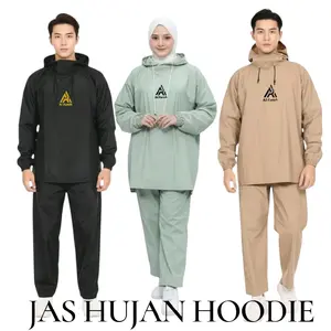 jas hujan model HOODIE WANITA PRIA DEWASA, NO BOCOR BOCOR