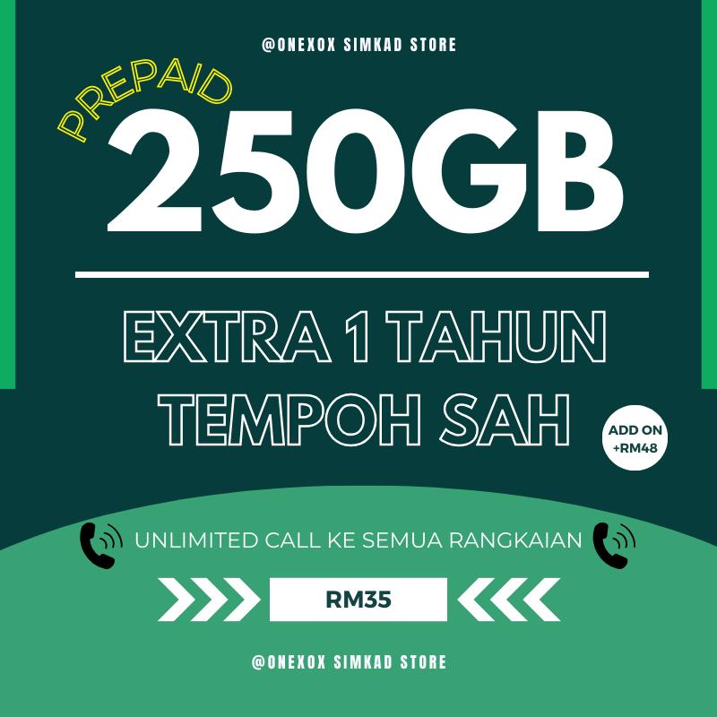 XOX/ ONEXOX PREPAID 250GB DATA INTERNET COVERAGE CELCOM DENGAN - TikTok ...