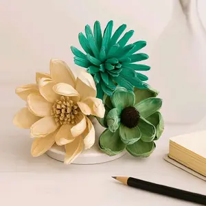 Bunga Dekorasi Klobot Kulit Jagung Handmade Hiasan Mahar Rustic Buket Vintage Buket Bunga Kering Dekorasi Rustic untuk Hiasan Mahar