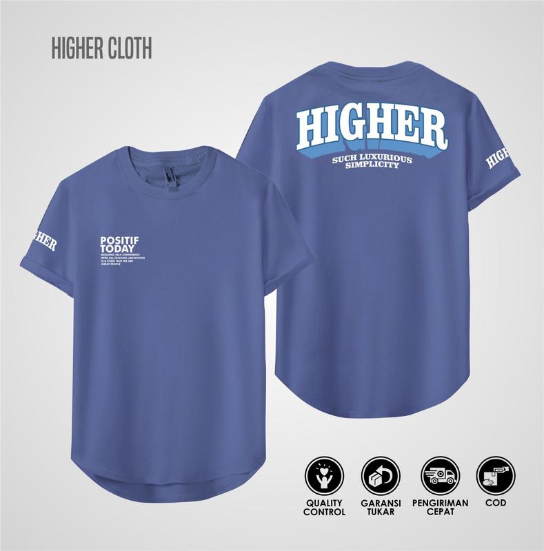 Kaos Distro Pria & Wanita Oval,Kaos Premium Semi Oval Cotton Combad 24s Keren Kekinian HIGHER.Co 0