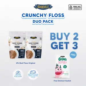 Grandville Abon Sapi Crunchy Halal Double Pack Original - Aman untuk anak usia 7 bulan+