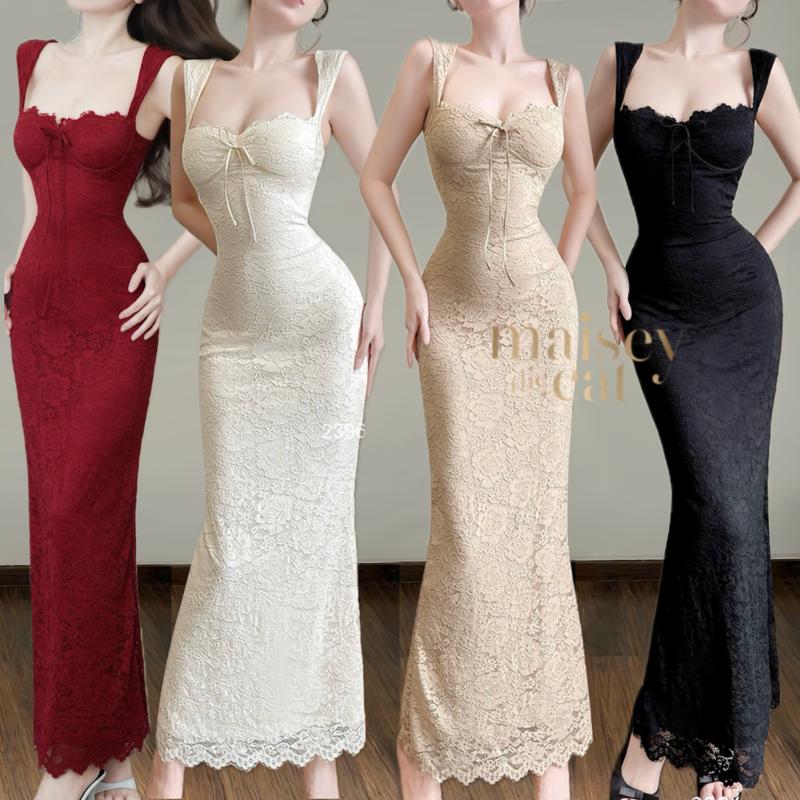 MAISEY 2396 Đầm ren ôm body cúp ngực sang trọng – Váy tiệc sexy quyến rũ có mút ngực