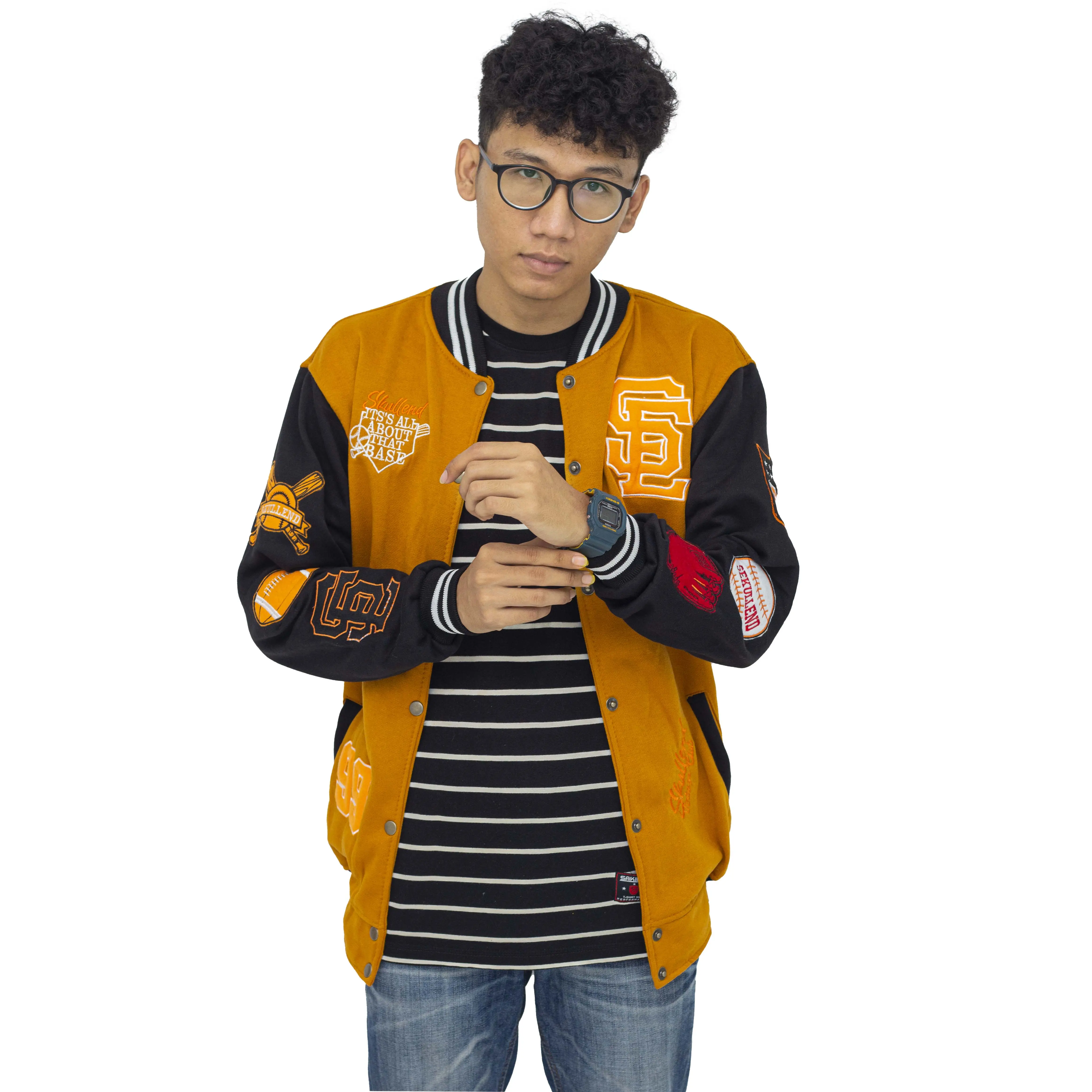 JAKET BASEBALL TERBARU VARSITY BORDIR