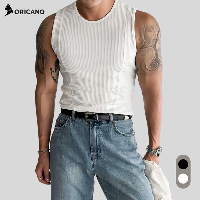 Áo Tanktop ba lỗ nam  Cao Cấp ORICANO Hack Dáng khử mùi tốt, vải bản gân to ôm body, tôn dáng, thể thao, tập gym TT03