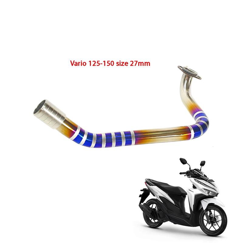 Cổ pô titan cho Vario 125 - 150 - 160 2018-2023 loại cao cấp khác với loại thường