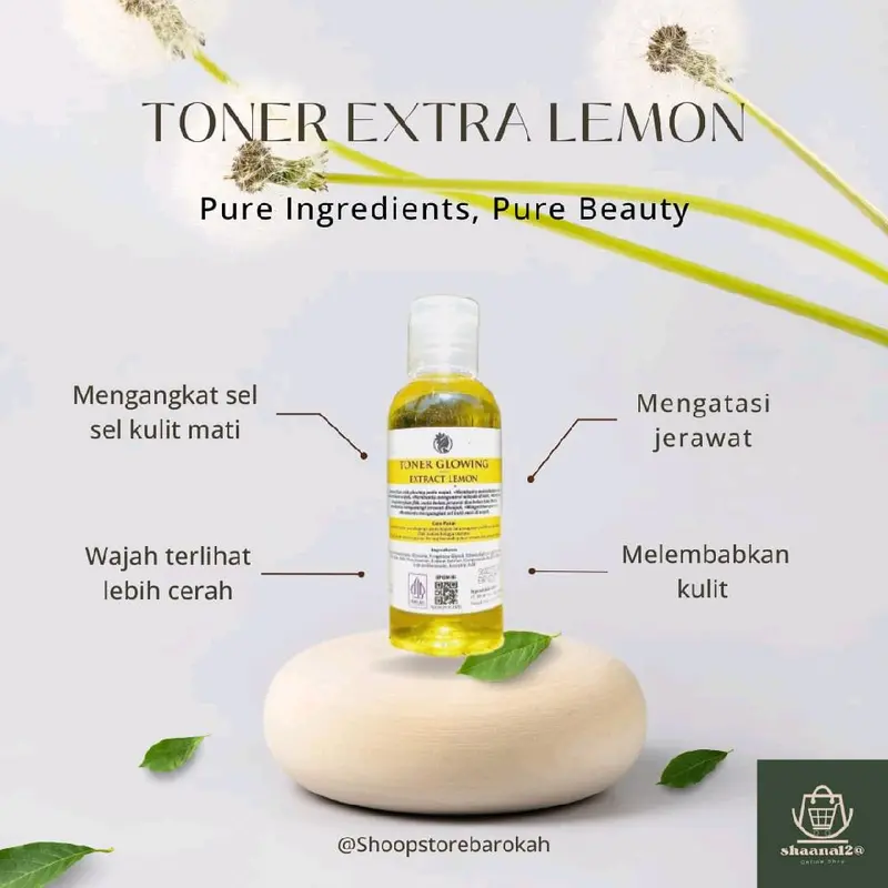 [3 PCS TONER 60 ML  ] Toner Glowing 60ml Pencuci Wajah Essence Aging Mencerahkan - Kering, Berminyak 60ml 2