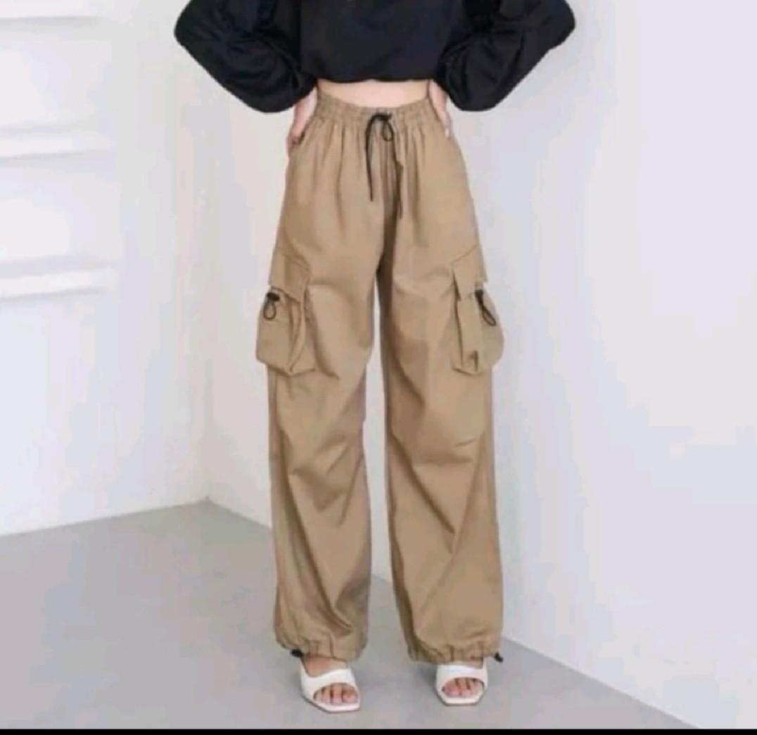 termurah Culot Cargo Tali Serut Parasut Celana Panjang