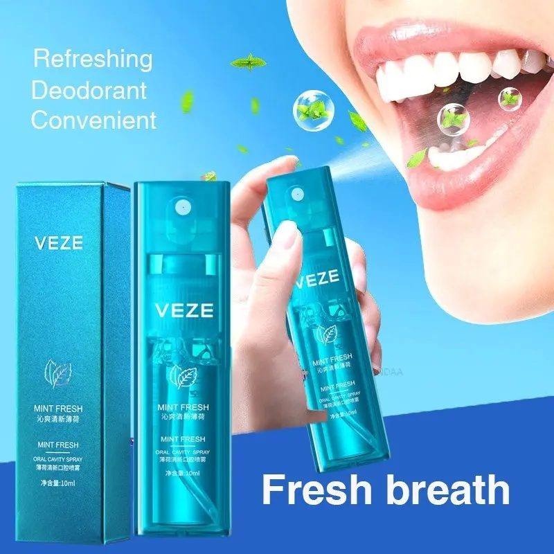 VEZE Refreshing Mouth Spray 10ml - Parfum Mulut / Pengharum Mulut / Penyegar Mulut Untuk Penghilang Bau Mulut 2