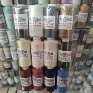 Benang Jahit Set Warna Random 1 Lusin 40/2 500Yard Kuat Cocok untuk Konveksi dan murah