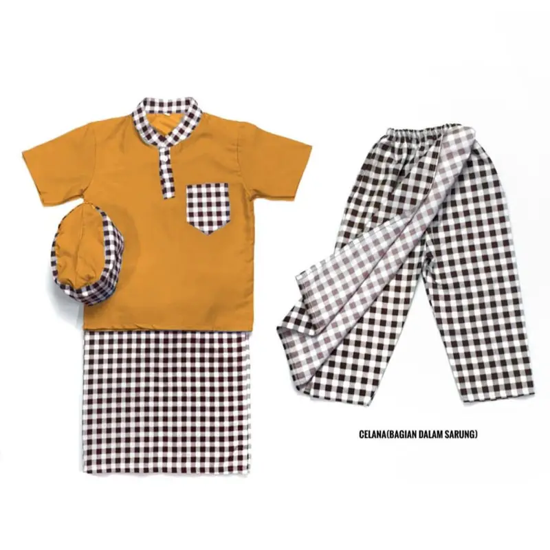 SETELAN SARKOCI ANAK 1-9 TAHUN / SARUNG KOKO PECI ANAK / SETELAN KOKO ANAK / BAJU ANAK BANGSA 1