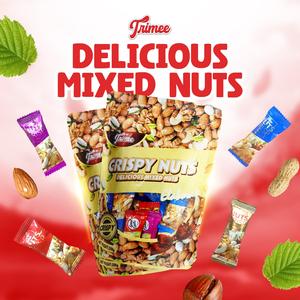 Trimee Nut Pastry - 200G Organic Nuts - Premium Chewy & Crispy Almond Cashew Snack - Nutritious & Versatile Treat