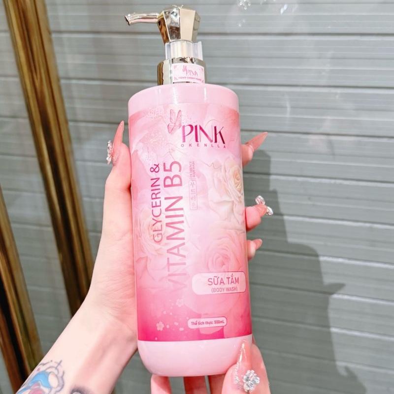 Sữa Tắm Dưỡng da Pink Okenlla Hương Ngọt nhẹ UMÊ 500ml