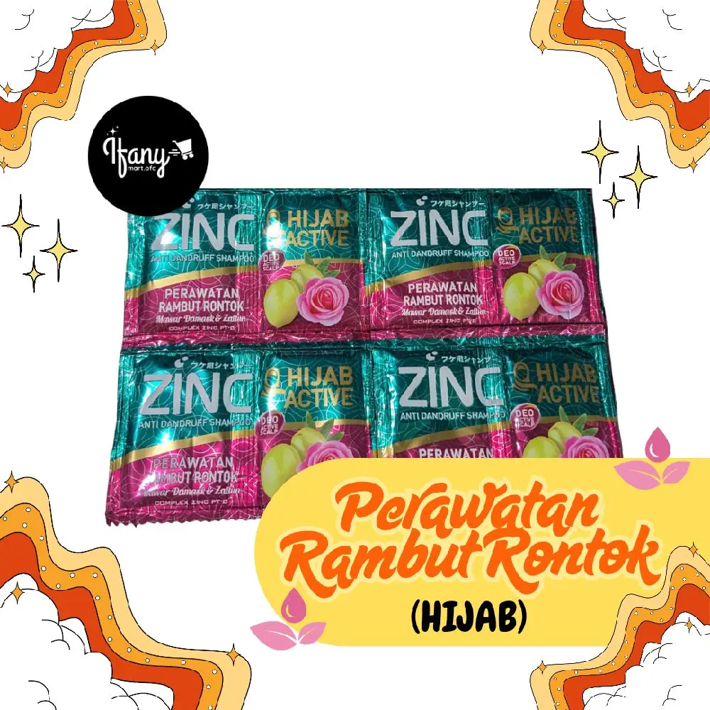 4 Renceng Zinc Hijab Perawatan Rambut Rontok