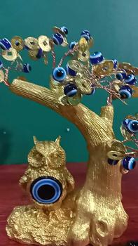Product Review of Wealth tree Flower Tree Money Tree Wealth Tree with Owl Protection Ornaments from e**⛳ 0