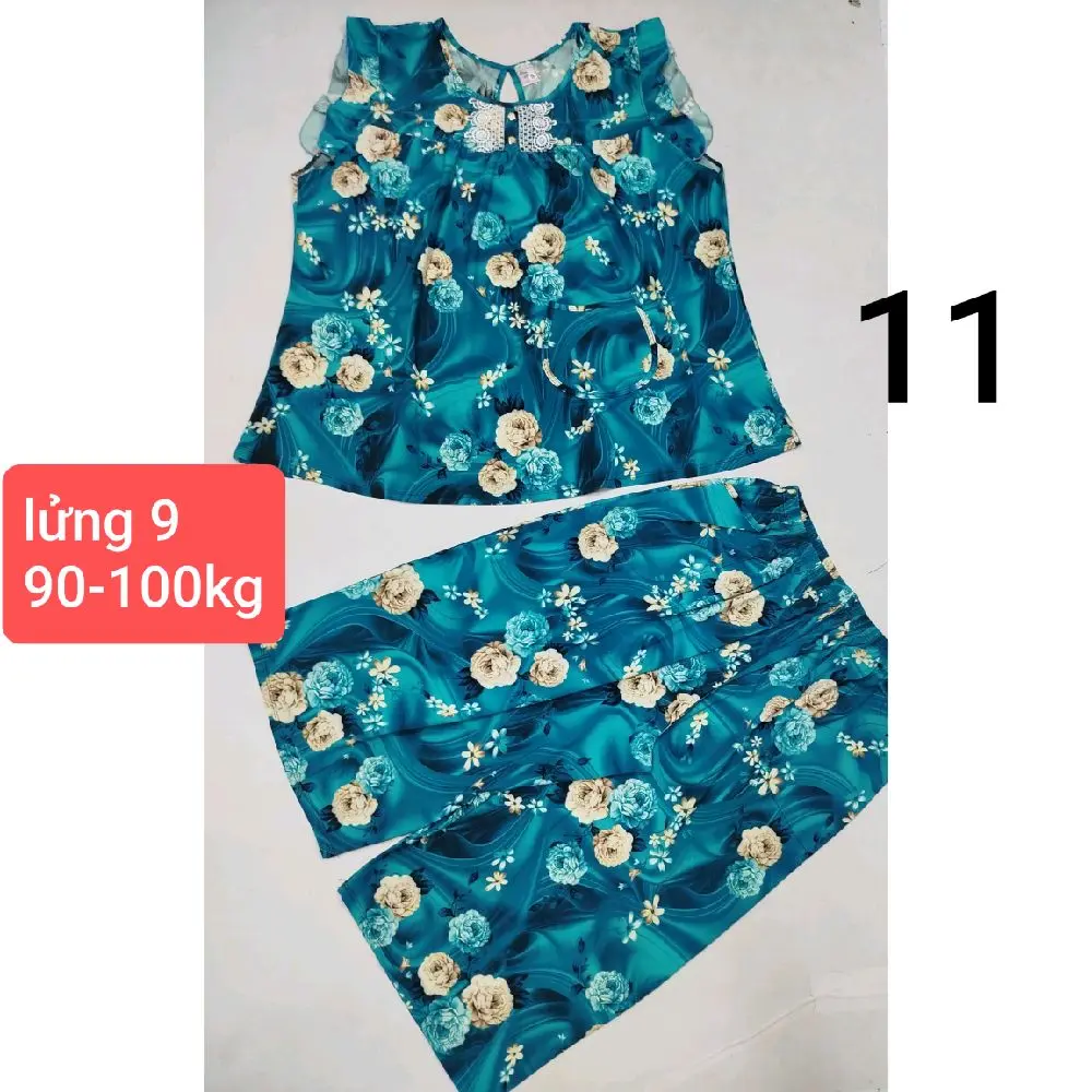 Đồ bộ nữ mẫu cánh tiên lửng size 5,6,7,8,9 từ 55-100kg, hàng đẹp, thun lạnh, co giãn, mát Women Nhung Áo #bigsize