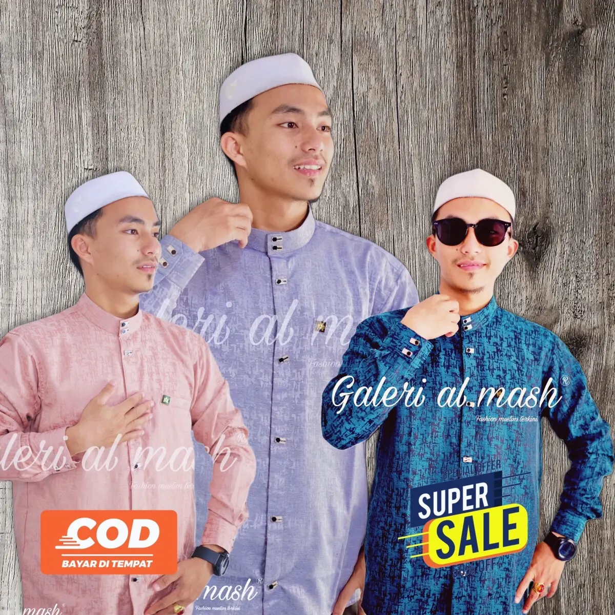 kemko sultan premium kualitas import bahan katun jaguar Slimfit motif abstrak kemeja koko pria lengan panjang Dewasa Kain Kantong Muslim Embos