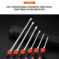 Gambar CUTA Obeng Ketok Set 8Pcs Magnet Go Thru Punch Screwdriver Ketuk Plus Minus Phillips CR-V - 6x150mm 2Pcs dari CUTA ID Kota Administrasi Jakarta Barat 5 Tokopedia