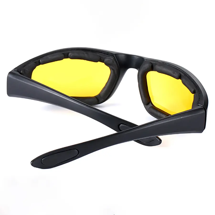 Night Glasses Driving Anti Glare Tactical Sunglasses with Foam Padding Polarized UV400 Eye Protection for Aviators Motorcycle Riding Goggles