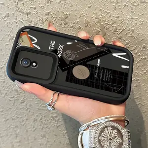 Casing Hp Untuk VIVO Y02 VIVO Y02A VIVO Y02T Case HP pola Bunga wajah tersenyum Cesing Casing sederhana Kesing Silikon lunak Kasing baru Softcase