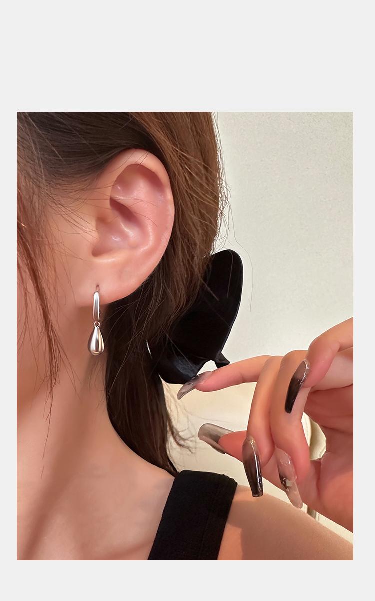 Product Introduction of 925 Sterling Silver Water Drop Dangle Earrings Simple and Special for Girls Party 3