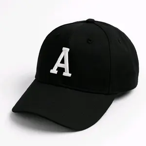 topi inisial A-Z bordir anak dan dewasa stylish trendy/Fashion casual outfit Pria Wanita Baseball
