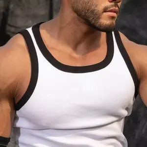 PAKAIAN DALAM PRIA SINGLET PRIA BODYFIT MUSCLEFIT KETAT NGARET ELASTIS LEKBONG FITNESS GYM OLAHRAGA