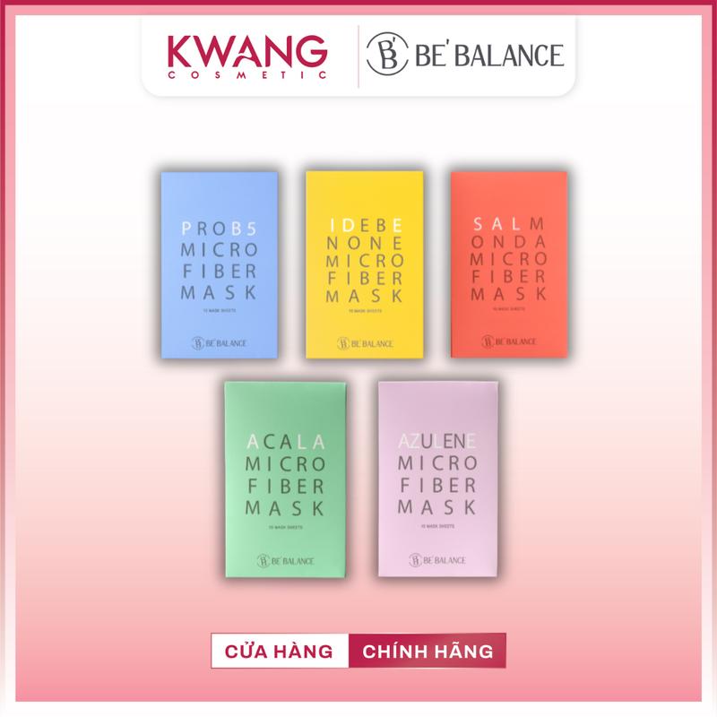 Hộp 10 Miếng Mặt nạ Be’Balance Vải Vi Sợi Cao Cấp Cấp Ẩm, Phục Hồi, Dưỡng Sáng Chăm Sóc Da Chuyên sâu Hàn Quốc