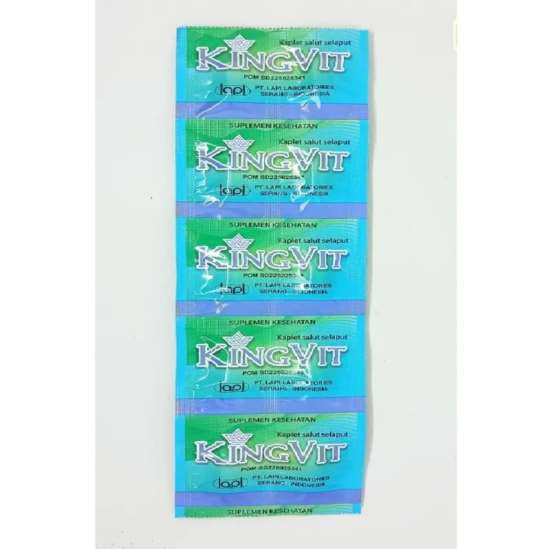 Kingvit Box 30 Kaplet Vitamin Penyubur Kandungan - Promil Untuk Pria/Kesehatan Pria Acid Folic 2