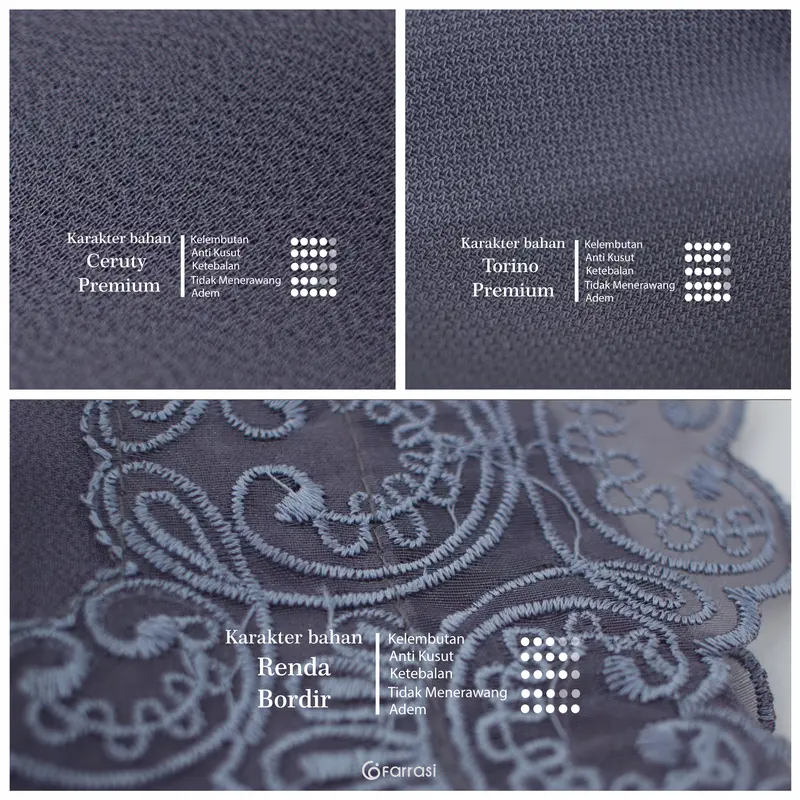 Farrasi Abaya Noreen Set Hijab 5