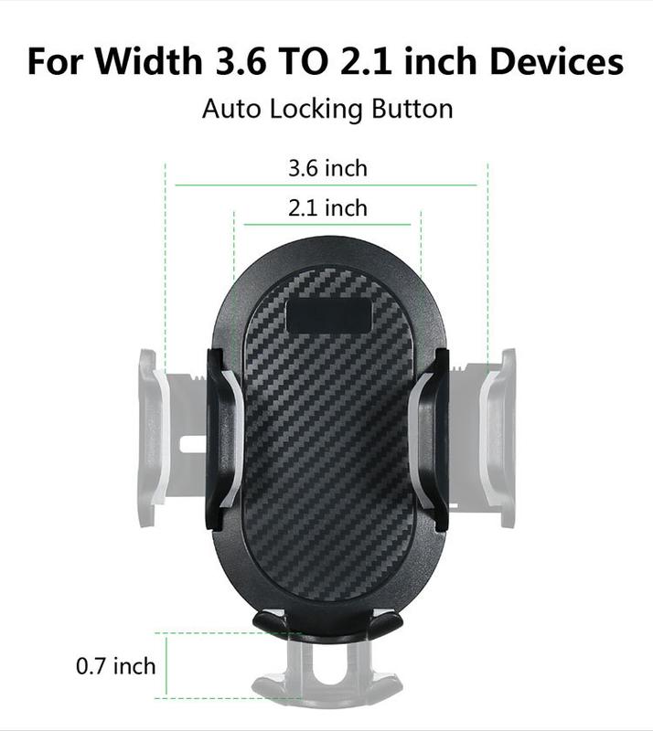 Product Introduction of Car Sucker Phone Holder Cellphone Mount Bracket Mount Mobile Phone Stand Portable Car Hand Free Phone Support for iPhone Samsung 4
