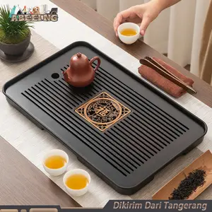 Bamboo Tea Tray Board Nampan Teh Nampan Kayu Teh Tea Tray Kayu Chinese 43x26x3.5cm