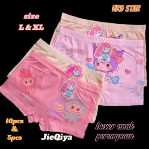 10pcs Celana Dalam Boxer Anak Perempuan/ CD Anak Boxer Anak Hotpants anak perempuan JieQiya