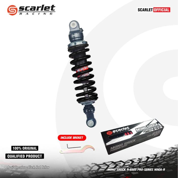 Gambar Scarlet Racing - Mono Shock R-9305 Pro Series Ninja R Ninja SS - BLACK dari scarletracingindonesia Kota Administrasi Jakarta Utara 5 Tokopedia