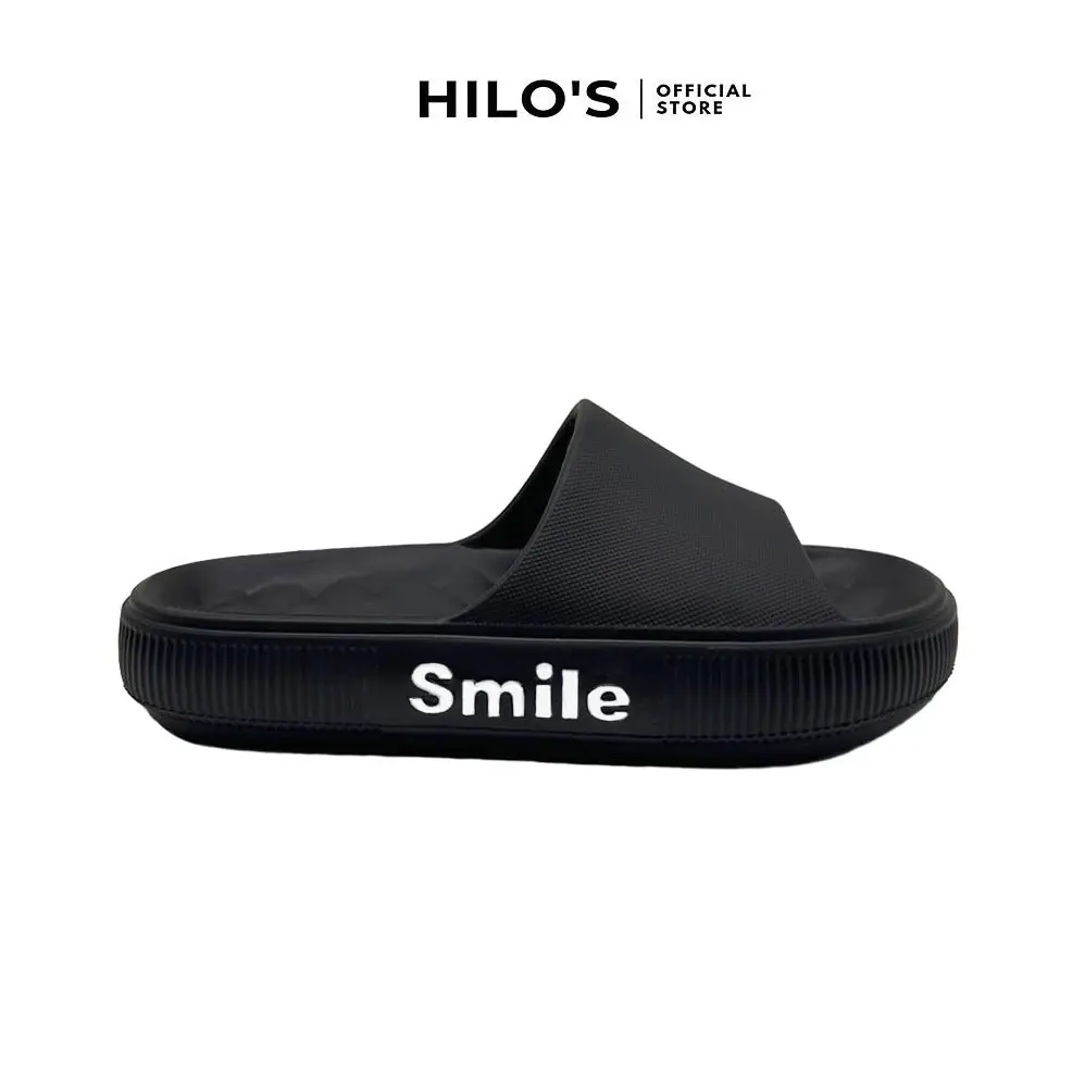 Hilo's - Sandal Selop Unisex Font Smile Shoes Pria Sendal
