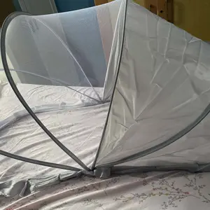 FUTUREMED Kelambu Bayi Lipat Tenda Bayi Praktis Anti Nyamuk, Portable Anak Bayi Ranjang Kotak Tenda Jaring Bayi