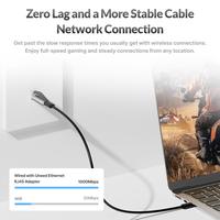 Gambar UNEED Converter Type C to Ethernet LAN Adapter RJ45 1000Mbps - UAT214 dari Uneed Indonesia Kota Administrasi Jakarta Utara 3 Tokopedia