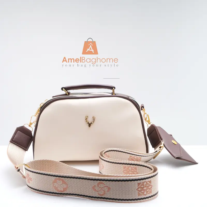 Tas ANJANI Slingbag Wanita Mewah 2 Ruang Multifungsi Terbaru Amelbaghome Tali Anti Pegal 0