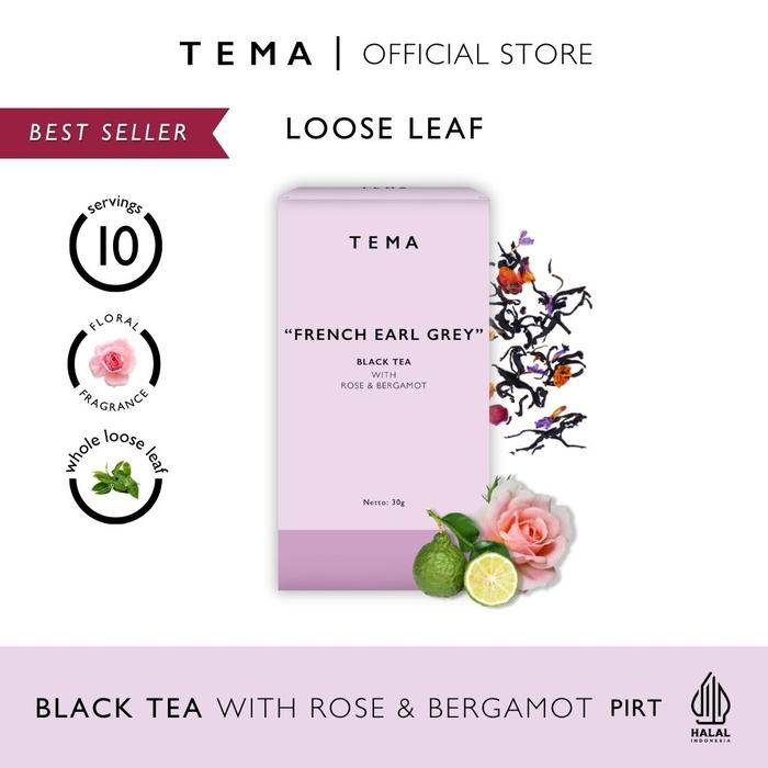 Gambar French Earl Grey Tea | Teh French Earl Grey | French Earl Grey - TEMA Tea | Loose Leaf 10 Servings | Blend - Loose Leaf dari TEMA Tea Kab. Bogor Tokopedia