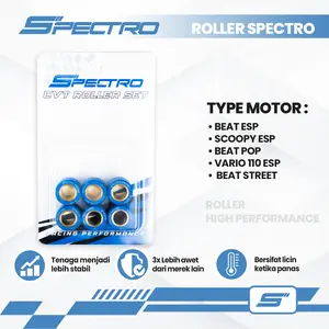 Spectro Roller Beat Fi ESP Scoopy Fi ESP Vario 110 Fi Karbu Beat POP Street Rumah Roler Upgrade CVT