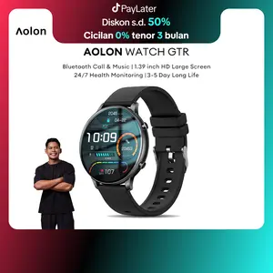 【IBEN EXCLUSIVE】Aolon GTR Original SmartWatch Bluetooth Call Jam Tangan Pria Wanita Touch Screen Sports Fitness Heart Rate Blood Pressure IP67 Waterproof Wachessmartwatch jam tangan wanita