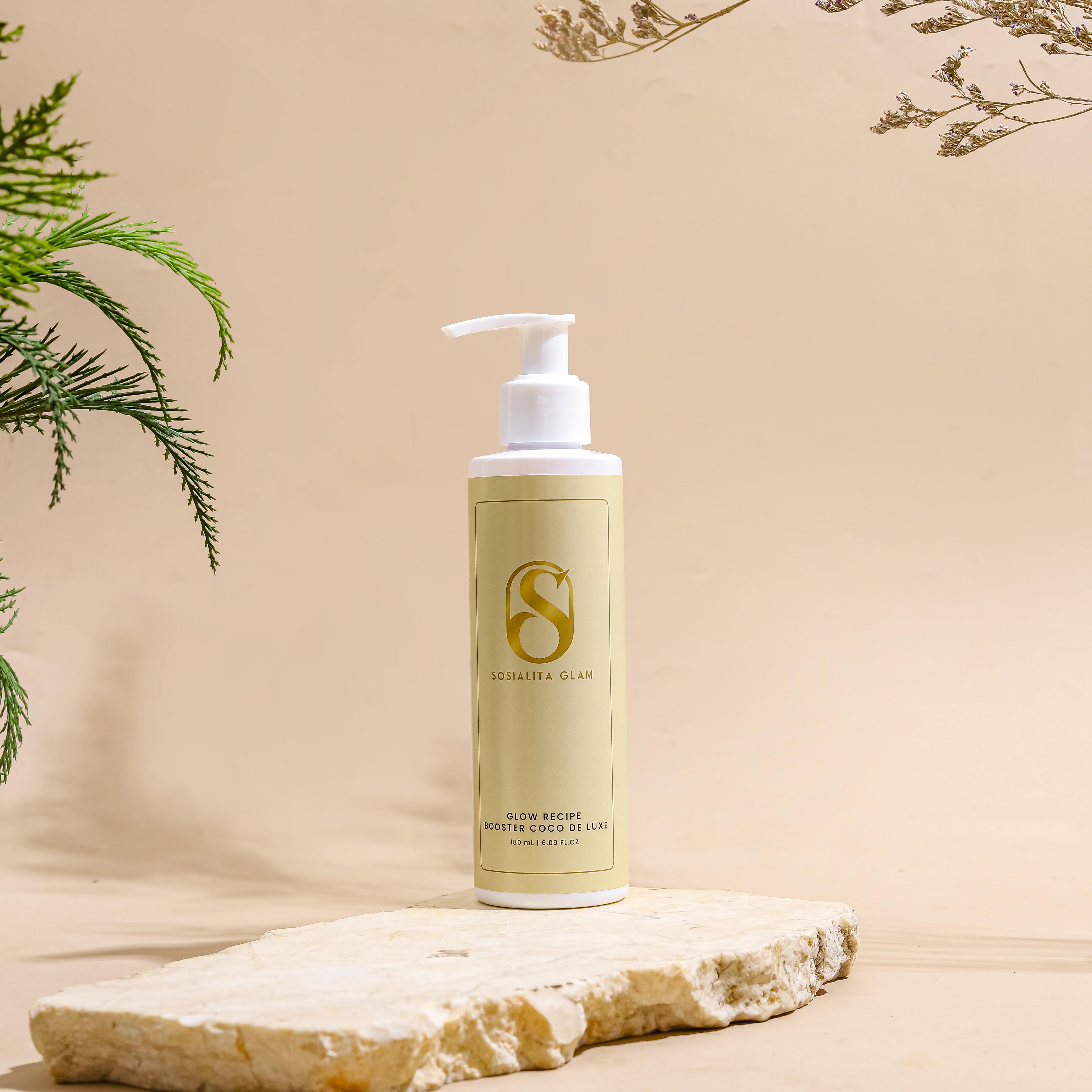 Paket Bundling Sosialita Body Lotion Glow Booster White Coco De Luxe Melembabkan dan Melindungi Kulit dari Sinar Matahari