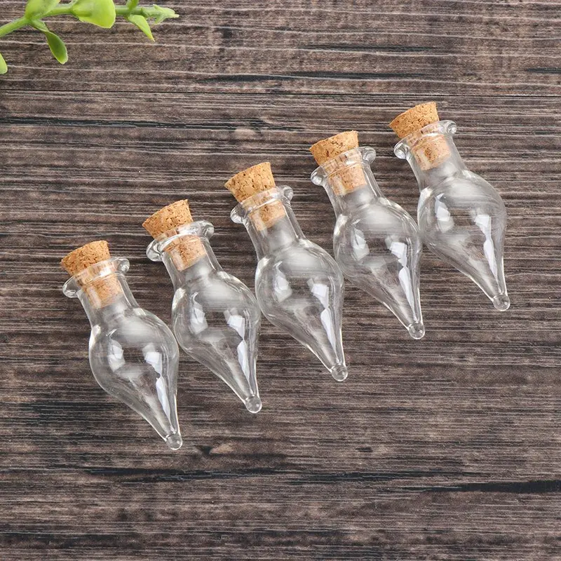 Nút Chặn Nút Chai Mini, Bộ 5 Cái, Để Đồ Trang Trí Nhà Cửa Và Lưu Trữ, Lọ Mẫu Rỗng Lọ Điều Ước, Chai Nút Chai Thủy Tinh 6