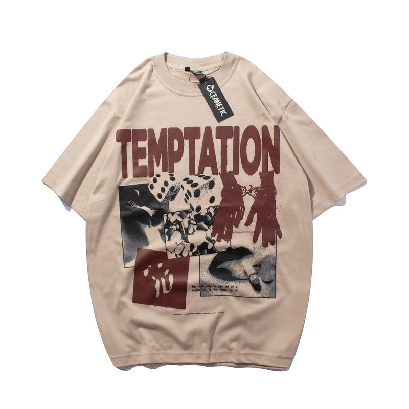 Based On Money - Baju Kaos Distro Oversize Pria Wanita Cream Temptation x Ocn 0