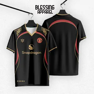 Blessing Apparel Jersey Vintage Sepakbola Sport MU Mancerter United Fantasy Fullprinting Bahan Dry-Fit