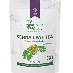 Elif Tea And Tisane Senna Leaf Tea | Teh Daun Sena | 30 Tea Bag Herbal