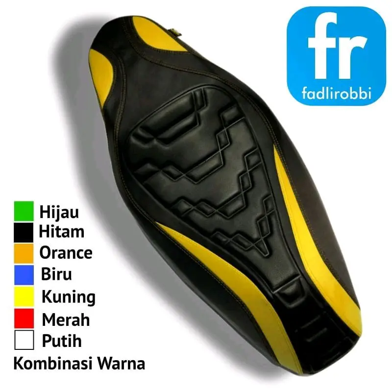 Cover Jok Motor Model Piramid Tanpa Setaples Beat Vario Aerox PCX Nmax Merk ARK Custom Motorcycle 5